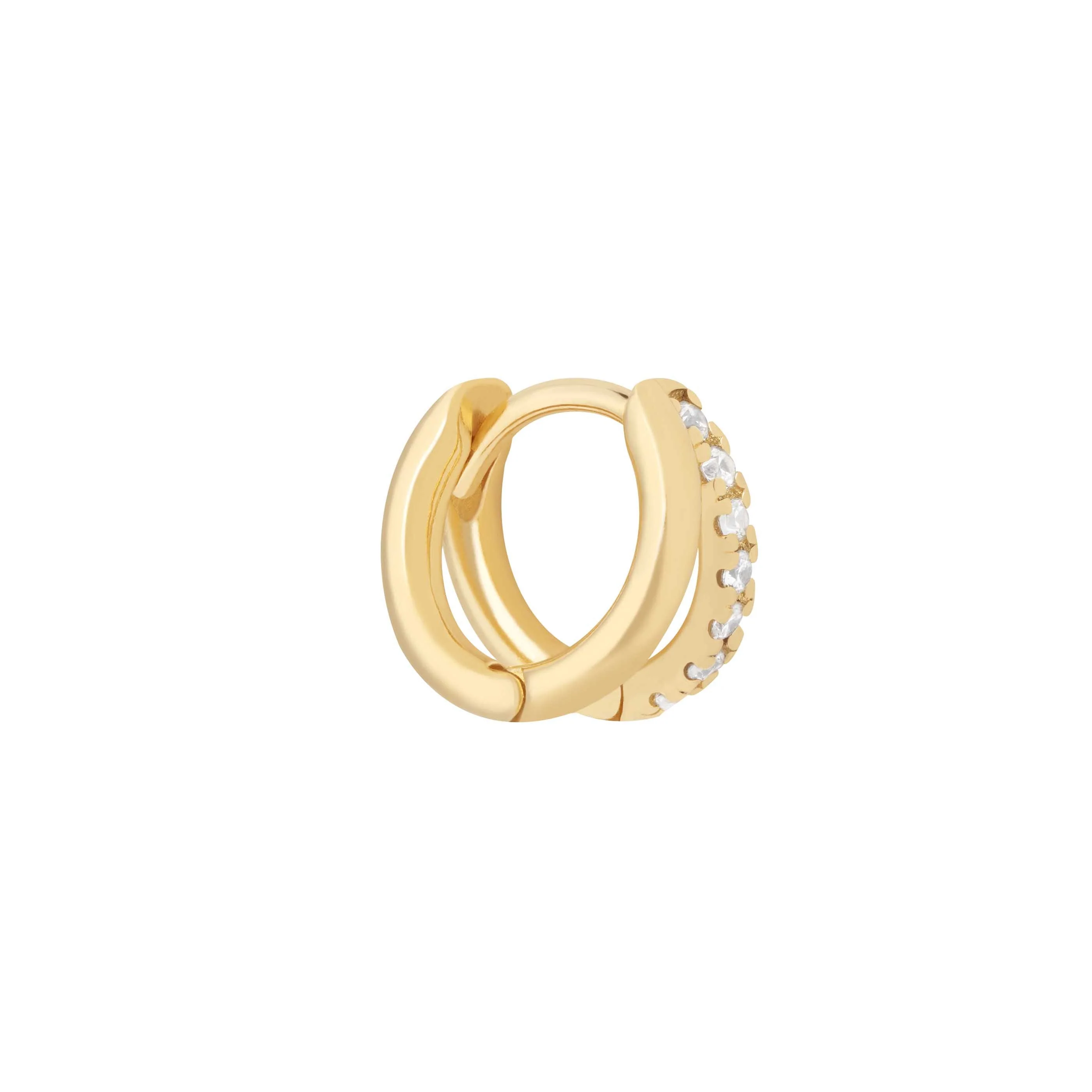 Illusion Crystal Hoop 6.5mm in Gold - Image 5