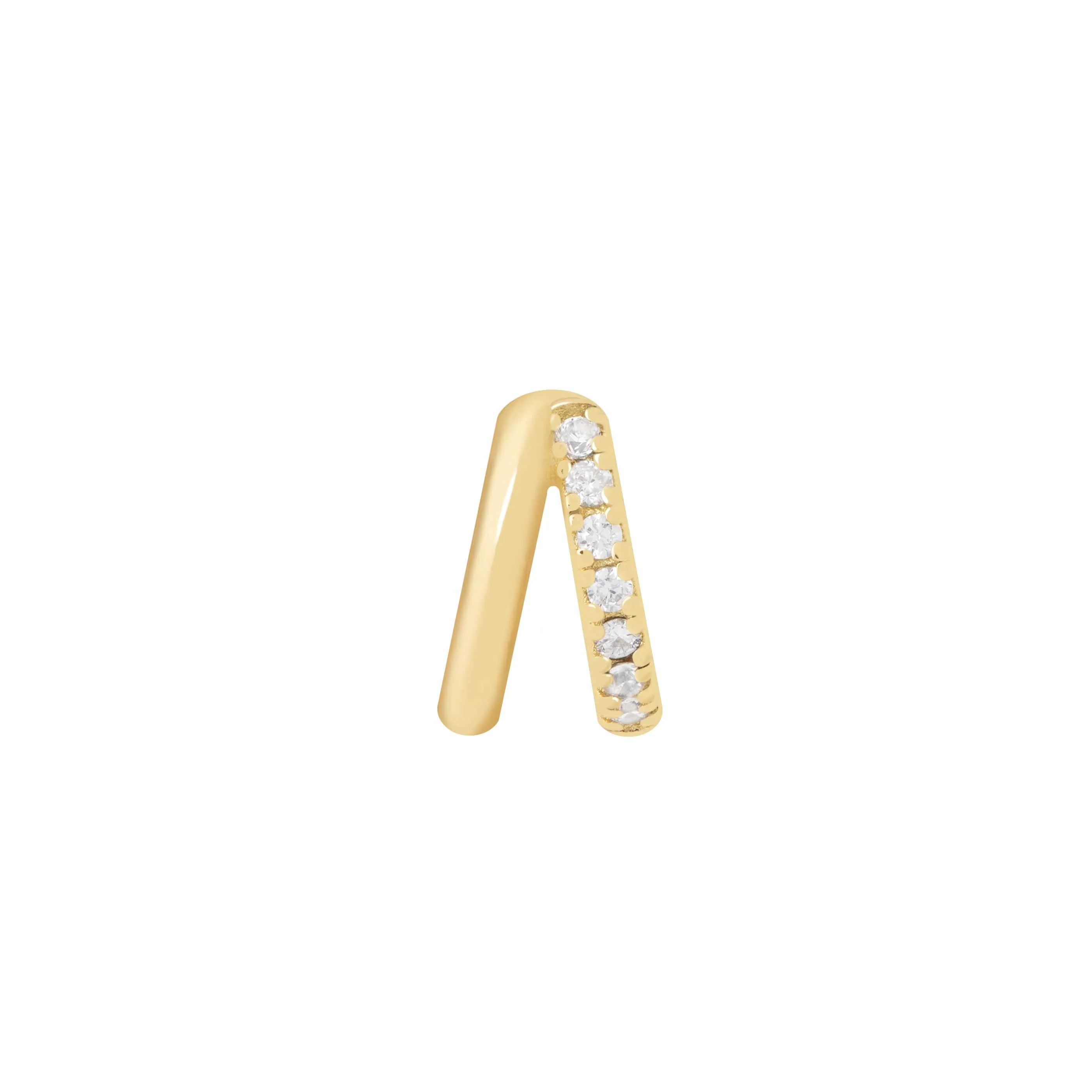 Illusion Crystal Hoop 6.5mm in Gold - Image 7