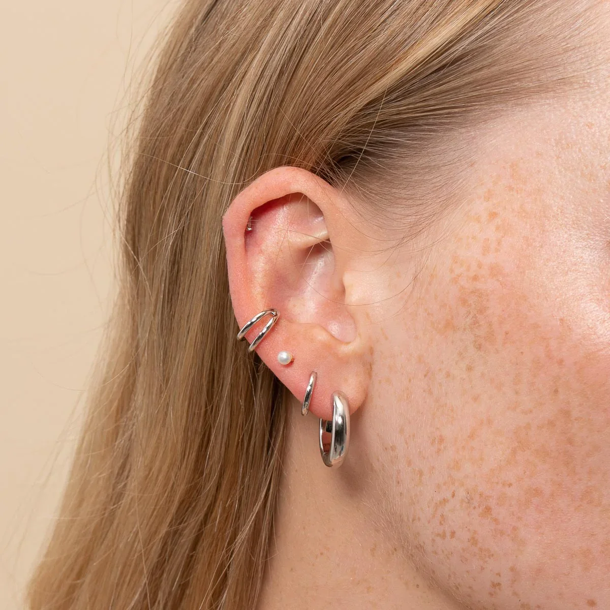Illusion Essential Ear Cuff in Silver - Image 4