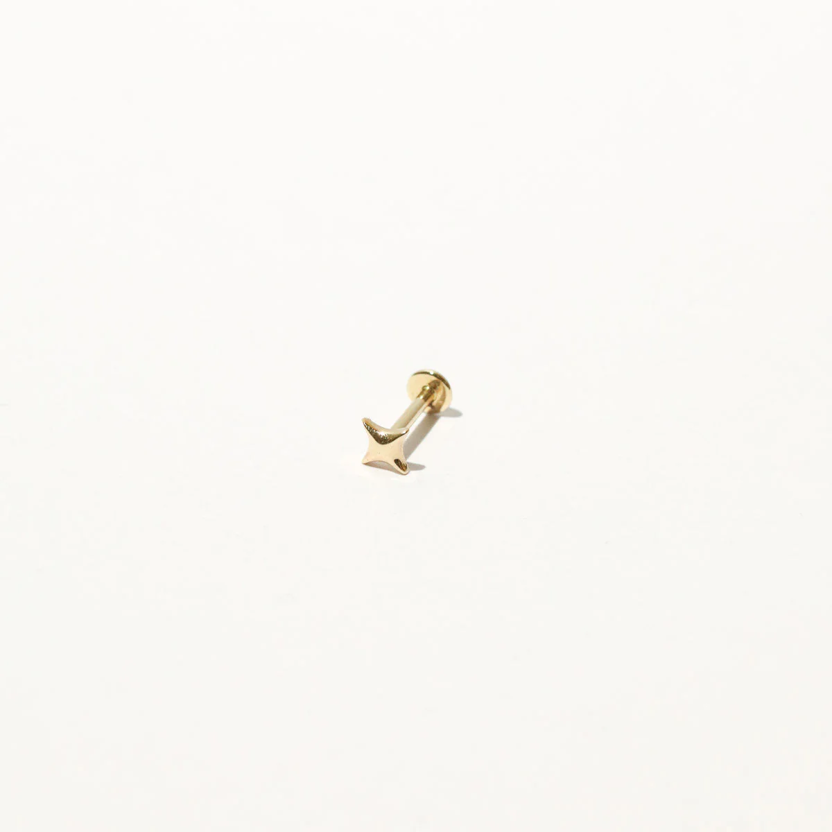Cosmic Star Piercing Stud in Solid Gold - Image 3