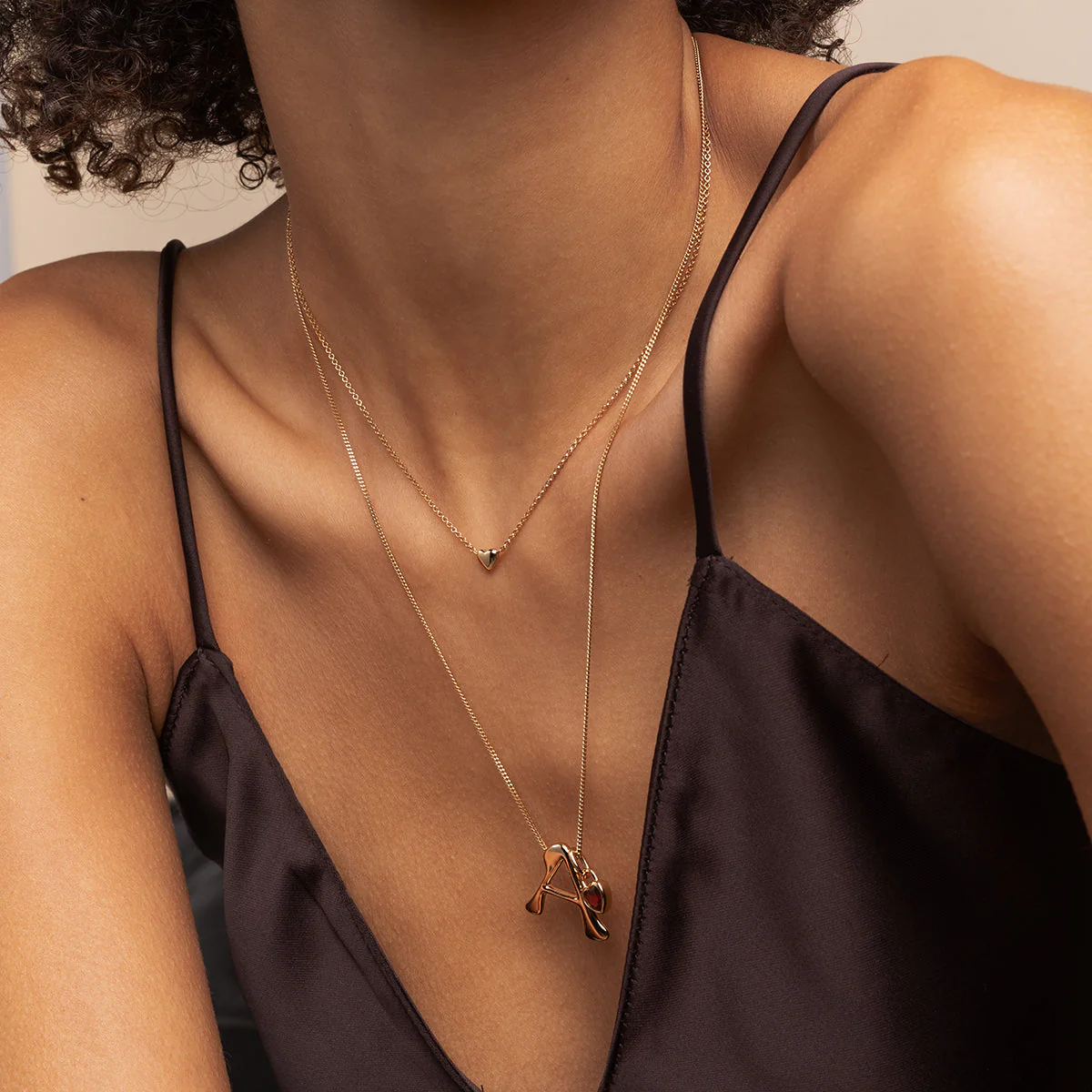 Red Heart Clip Charm in Gold - Image 4