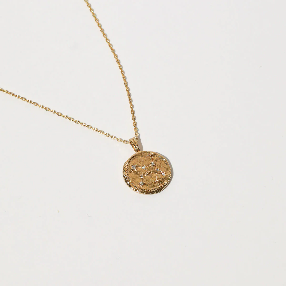 Virgo Zodiac Pendant Necklace in Gold - Image 4